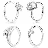 925 Sterling Silver Ring Wish Arrow Radiant Large Teardrop Lucky In Love Clover