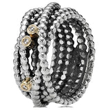 925 Silver Heart Locket Ring Entangled Beauty Crystal Women's Jewelry