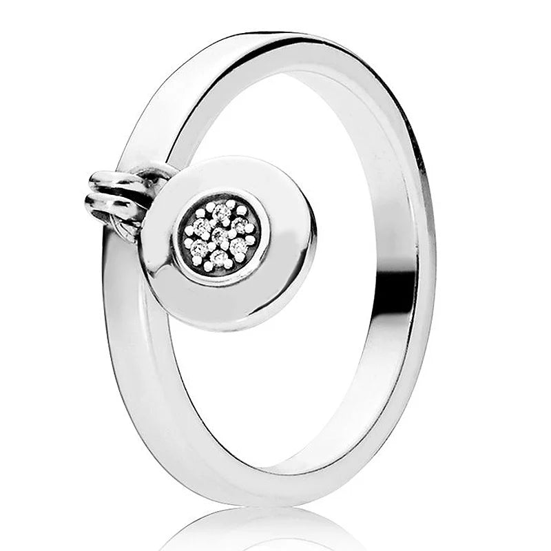 925 Silver Signature Lock 4 Claw Ring Timeless Elegance Jewelry