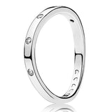 925 Silver Signature Lock 4 Claw Ring Timeless Elegance Jewelry