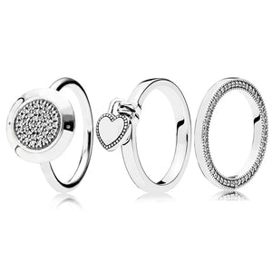 925 Silver Heart-shaped Love Ring For Women