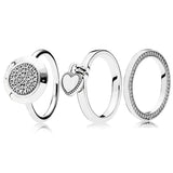 925 Silver Heart-shaped Love Ring For Women