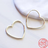925 Sterling Silver Round Hoop Drop Earrings Diamond Girl Earrings