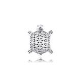 925 Silver Sea Turtle Charm CZ Tortoise Beads DIY Jewelry Fits Bracelets