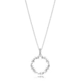 925 Silver Sparkle Pendant Necklace for Women
