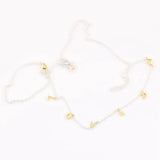 925 Silver Loved Script Necklace for Women