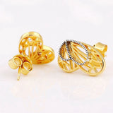 925 Silver Openwork Butterflies Stud Earrings Women Gift DIY Jewelry