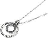 925 Silver Signature Pav? & Beads Pendant & Necklace - Women's Bead Charm