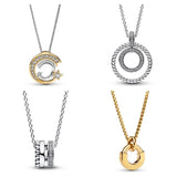 925 Silver Pave Beads I-D Collier Shooting Star Necklace