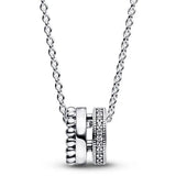 925 Silver Pave Beads I-D Collier Shooting Star Necklace