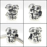 925 Sterling Silver Sister Charm Bead for European Bracelet