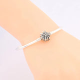 925 Silver Snowflake Clasp Bracelet Bangle Engrave Unique as You Are Snake Chain