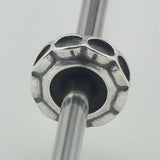925 Silver Spacer Stopper Heart Flower Charm Bead