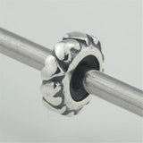 925 Sterling Silver Spacer Stopper Heart Flower Bead Charm for Bracelet