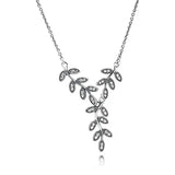 925 Silver Leaves Necklace for Women