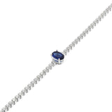 925 Silver Sparkling Pav? Tennis Bracelet Women Bead Charm Gift DIY Jewelry