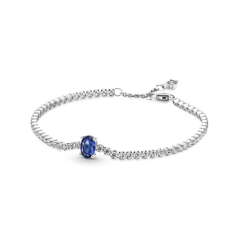 925 Silver Sparkling Pav? Tennis Bracelet for Women