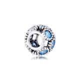 925 Silver Sparkling Circles Beads for European Charms Bracelet