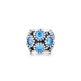 925 Silver Sparkling Circles Beads for European Charms Bracelet