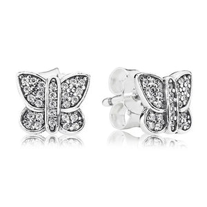 925 Silver Double Hoop Princess Tiara Earrings