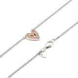 925 Silver Heart Necklace for Women DIY Jewelry