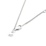 925 Sterling Silver Sparkling Heart Necklace for Women