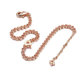 925 Sterling Silver Heart Tennis Bracelet for Women DIY Jewelry