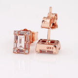 925 Silver Sparkling Ice Stud Earrings For Women Gift DIY Jewelry
