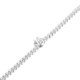 925 Silver Mouse Tennis Bracelet Women Bead Charm Gift DIY Jewelry