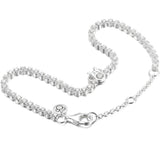 925 Silver Mouse Tennis Bracelet Women Bead Charm Gift DIY Jewelry