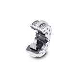925 Silver Pave Lines Clip Charm for Europe Bracelet Beads