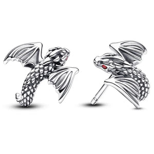 925 Silver Sparkling Pear Huggie Eternity Hoop Earring For Women