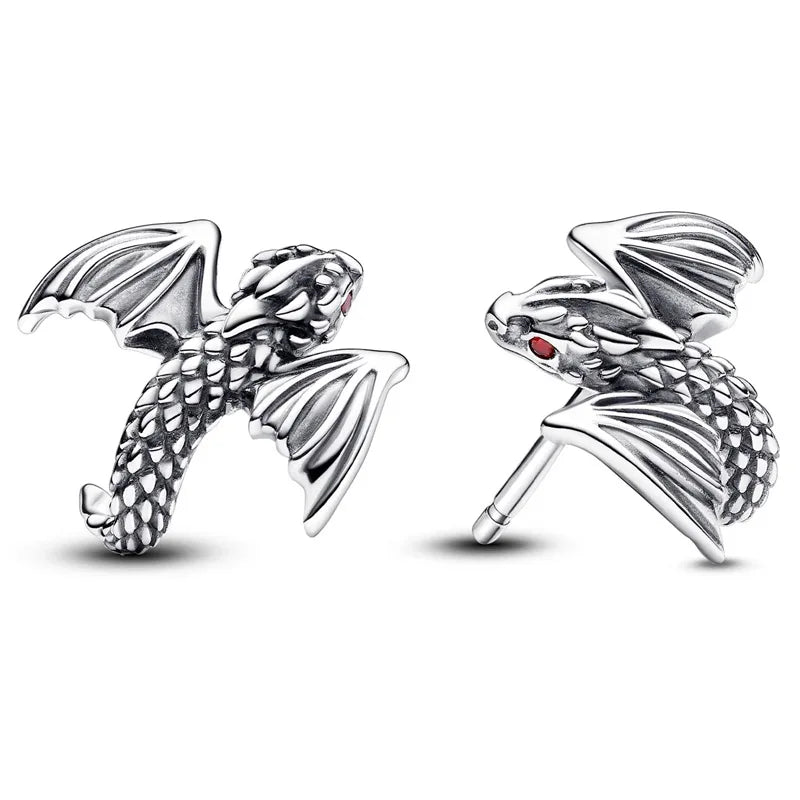 925 Silver Sparkling Pear Huggie Eternity Hoop Earring For Women