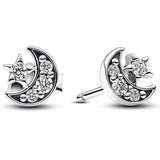 925 Silver Sparkling Pear Huggie Earring For Women