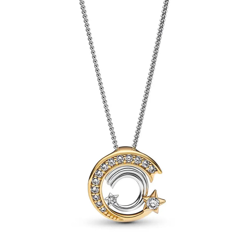 925 Silver Shooting Star Pendant Necklace Women Charm Gift DIY Jewelry