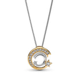 925 Silver Shooting Star Pendant Necklace for Women