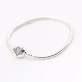 925 Silver Star Crystal Bracelet Charm Pendant
