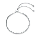 925 Silver Sparkling Strand Tennis Bracelet for Women
