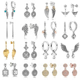925 Silver Spiritual Feathers Earrings For Women Wedding Gift