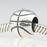 925 Sterling Silver Baseball Charm Bead for Bracelet