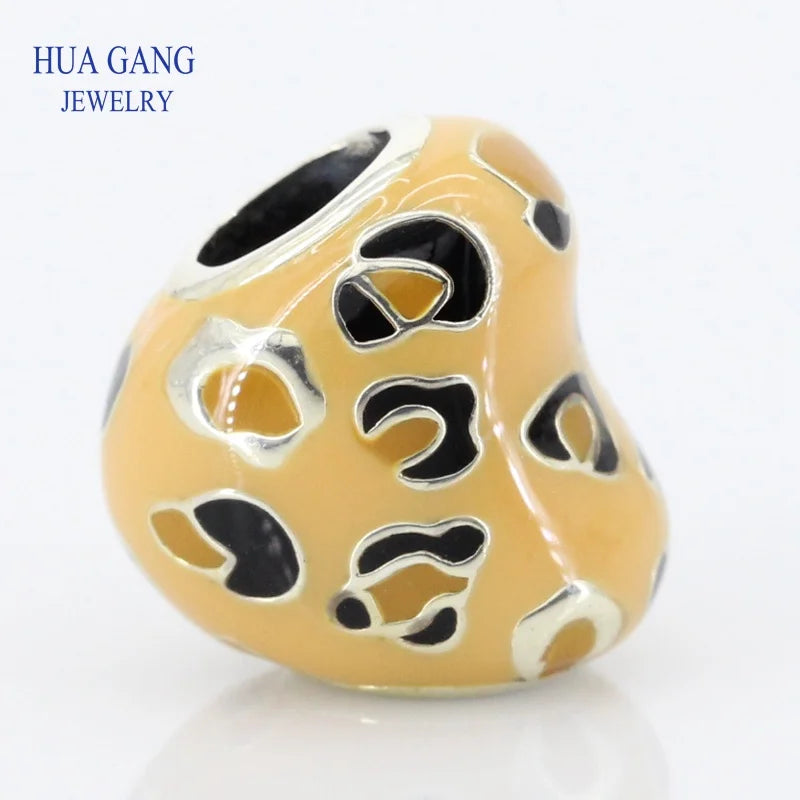 925 Silver Heart Charm Beads for Bracelets