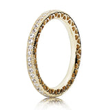 925 Silver Heart Crystal Ring for Women Wedding