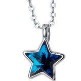 925 Sterling Silver Star Pendant Necklace for Women Classic Fine Jewelry