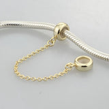 925 Silver Stopper Safety Chain Charm Bead for 3mm Bracelets
