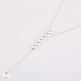 925 Sterling Silver Beads Necklace Women Bead Charm Gift DIY Jewelry