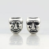 925 Silver Theater Masks Charm Bead for Bracelet