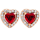 925 Silver Love Heart Infinity Stud Earring Elegant Gift