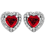 925 Silver Love Heart Infinity Stud Earring Elegant Gift