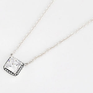 925 Silver Timeless Elegance Necklace Women Bead Charm Gift DIY Jewelry