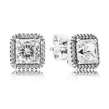 925 Silver Timeless Elegance Stud Earrings for Women Gift